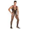 Men's plus size one-piece sexy net clothing and stockings suit jumpsuit bodysuits men one piece jumpsuits